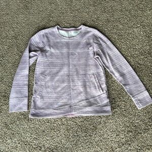 Duluth Trading Co Women’s‎ Size Large Purple Sweater Middle Pocket Thumbholes